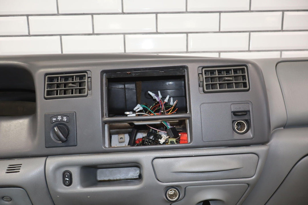 03 - 04 Ford F250 F350 Super Duty Dashboard Dash Panel OEM Medium Flint 3E