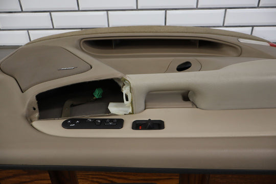 03 - 04 GMC Yukon XL 1500 2500 Left Driver Front Door Panel *No Window Switch*