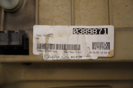 03-07 Chevrolet Silverado 2500HD Crew Right Rear Door Trim Panel Medium Gray 922