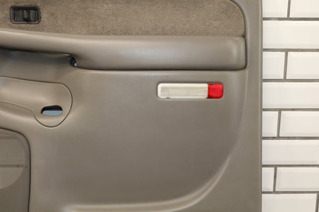 03-07 Chevrolet Silverado 2500HD Crew Right Rear Door Trim Panel Medium Gray 922