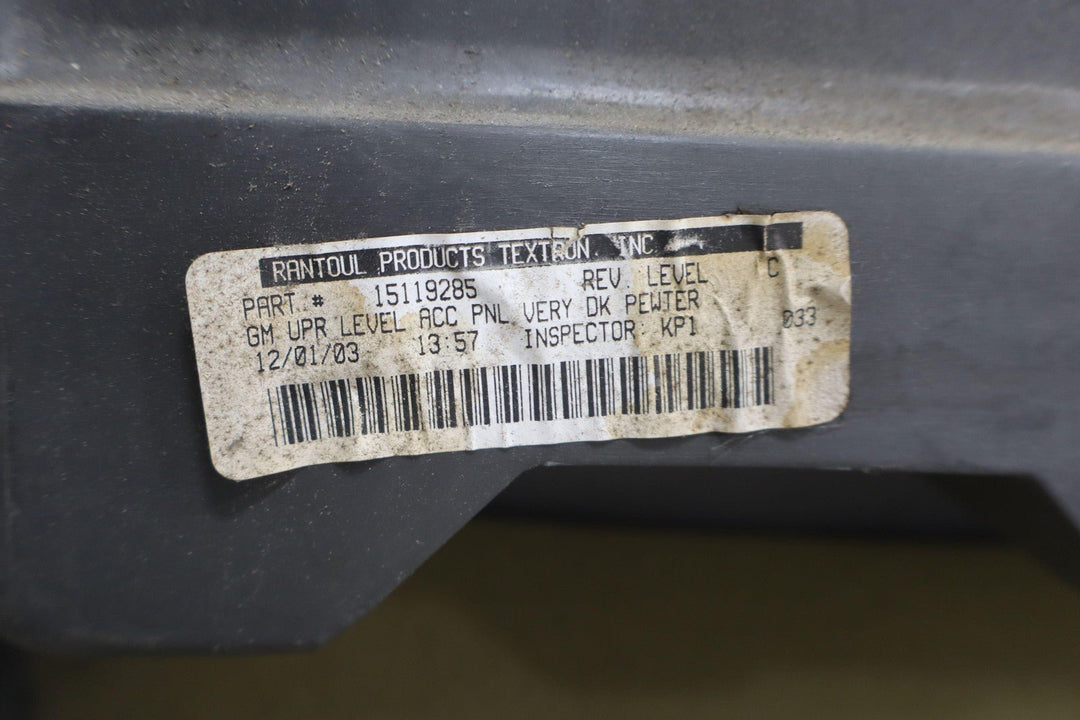 03 - 07 Chevy Silverado Sierra Extended Cab Right Rear Door Panel Dark Charcoal