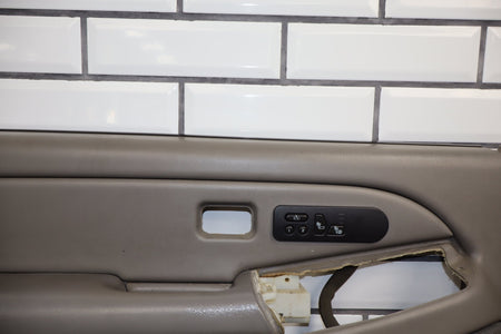 03-07 GMC Sierra Chevy Silverado GMT800 Left Front Door Trim Panel Pewter 92