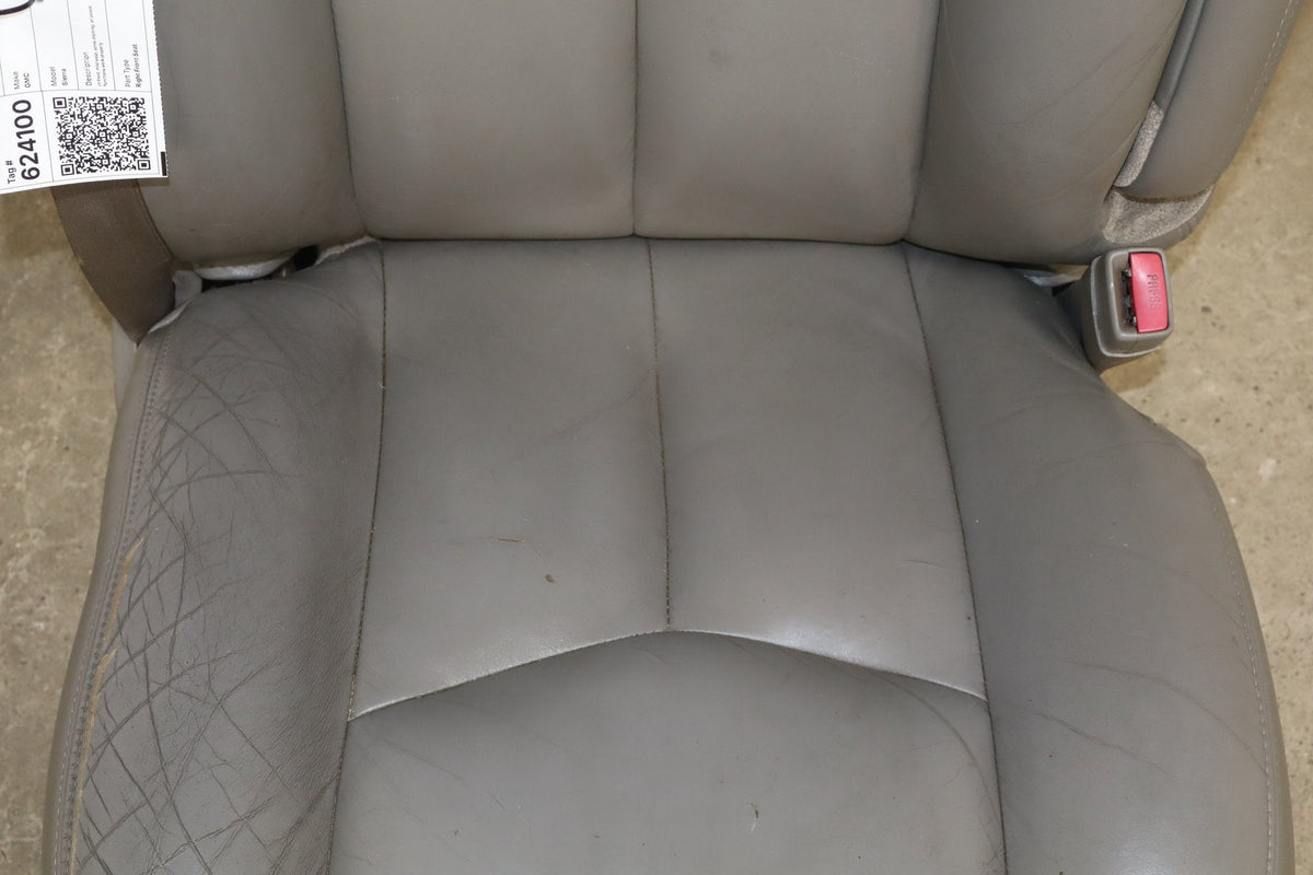 03-07 GMC Sierra/Silverado GMt800 Right Front Seat Leather Pewter 92