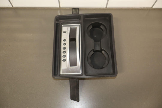 03 - 07 Hummer H2 Center Console Shifter Plate Cupholder Trim Bezel