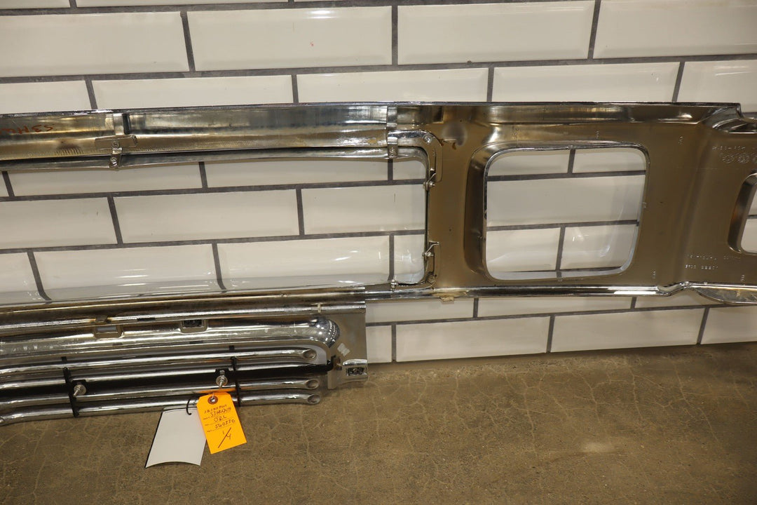 03 - 07 Hummer H2 Chrome Grille Kit OEM Main Grille & Aftermarket Strut Components