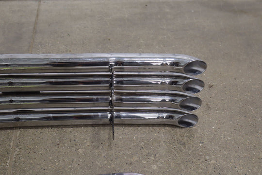 03 - 07 Hummer H2 Chrome Grille Kit OEM Main Grille & Aftermarket Strut Components