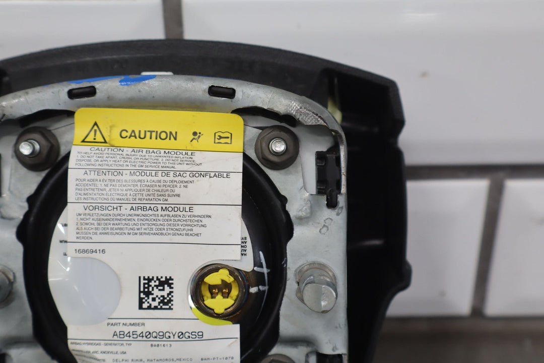 03 - 07 Hummer H2 Left Driver Steering Wheel Airbag W/Ebony Trim OEM