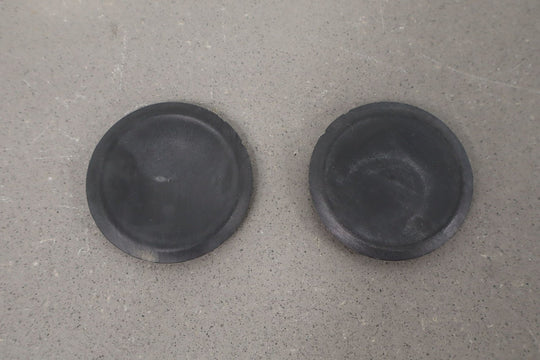 03 - 07 Hummer H2 Pair of LH&RH Front Bumper Cover Bolt Caps Black Plastic