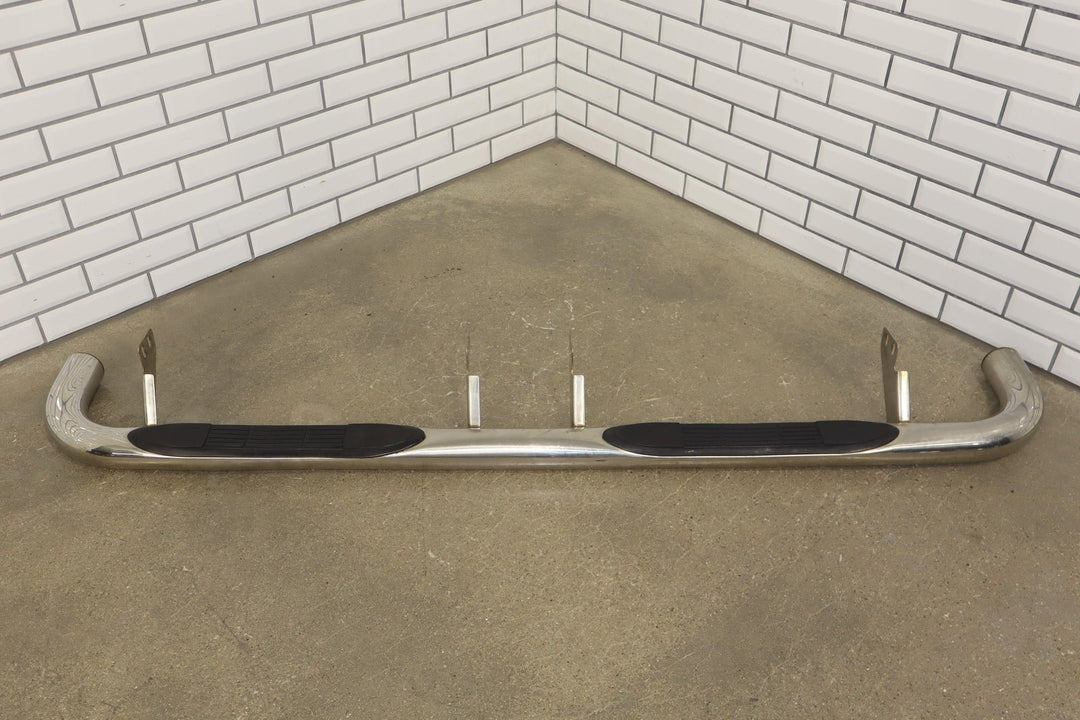 03 - 07 Hummer H2 SUV Right RH Running Board (Chrome/Black) Dented See Photos