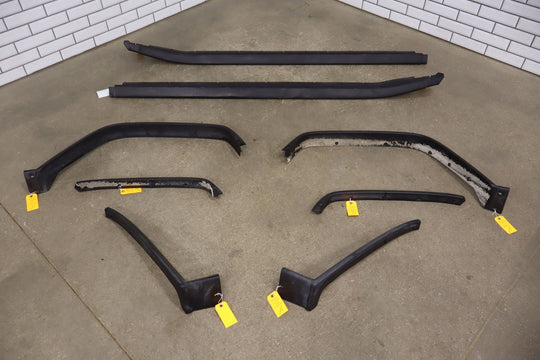 03 - 09 Hummer H2 8 - Piece Exterior Molding Kit (Black Textured Plastic)