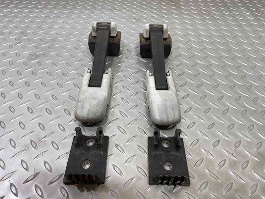 03 - 09 Hummer H2 OEM Hood Straps / Latches (Black/Silver) Pair of 2 OEM