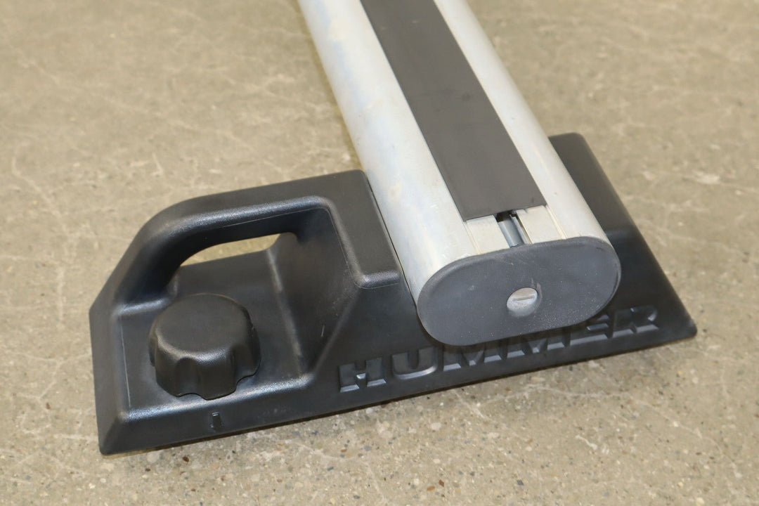 03 - 09 Hummer H2 OEM Pair of 2 Roof Rack Luggage Cross Bars W/ Key E001