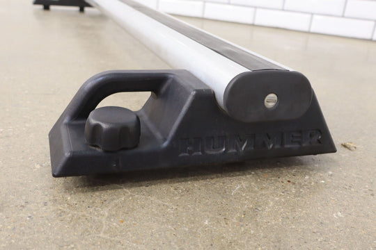 03 - 09 Hummer H2 OEM Pair of 2 Roof Rack Luggage Cross Bars W/ Key E002