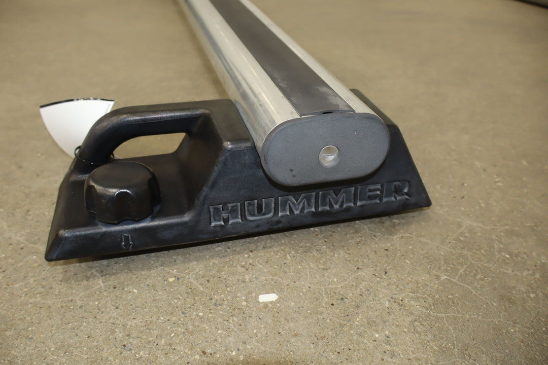 03 - 09 Hummer H2 OEM Pair of 2 Roof Rack Luggage Cross Bars W/ Key E003
