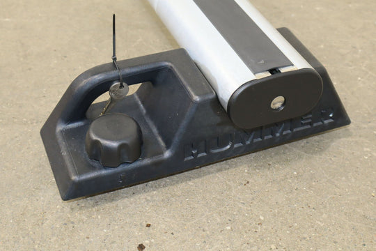 03 - 09 Hummer H2 OEM Pair of 2 Roof Rack Luggage Cross Bars W/ Key E004