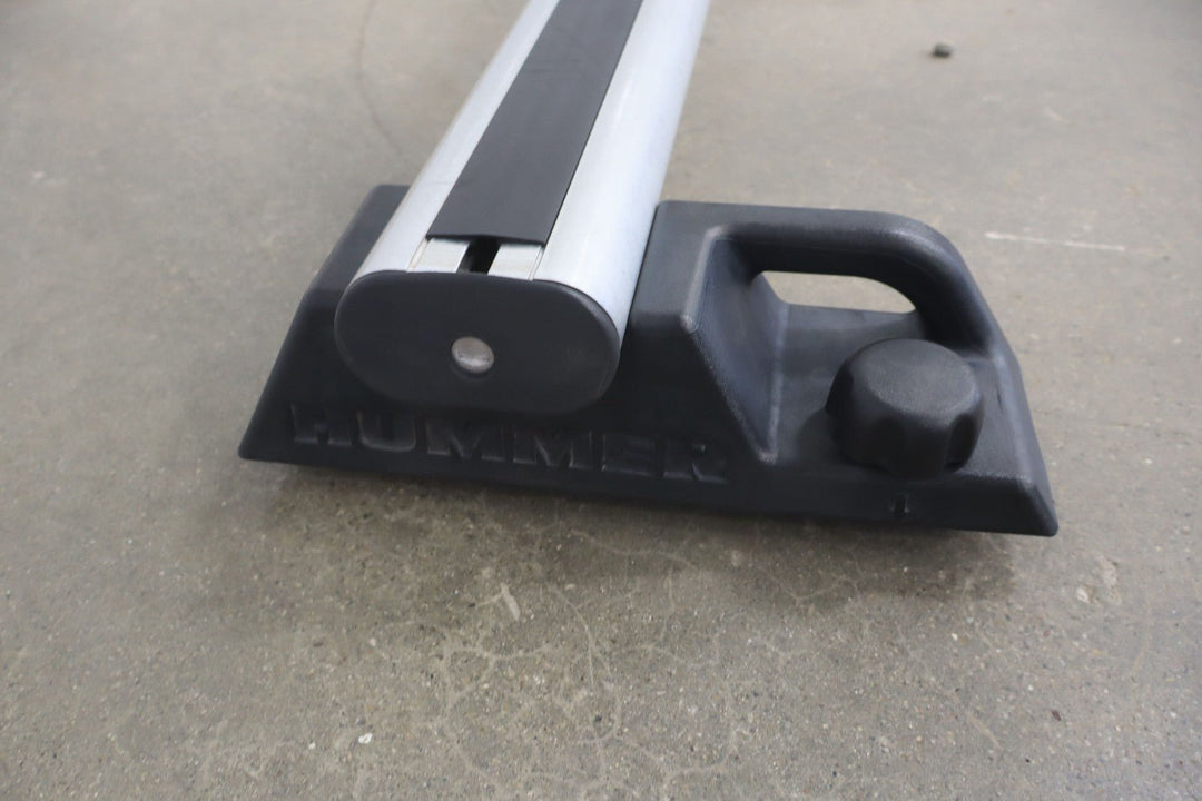 03 - 09 Hummer H2 OEM Pair of 2 Roof Rack Luggage Cross Bars W/ Key E005