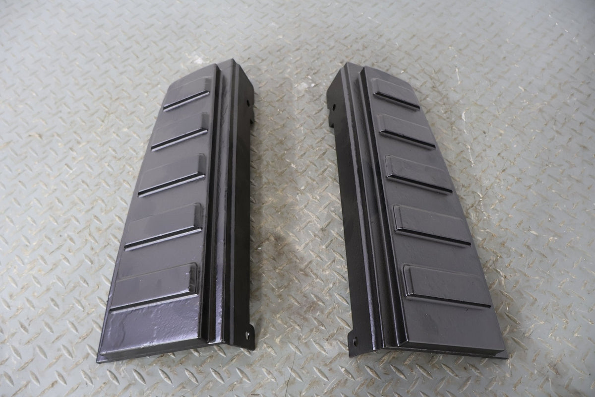 03-09 Hummer H2 Pair LH&RH Metal Upper TailLight Mouldings (Powdercoated Black)