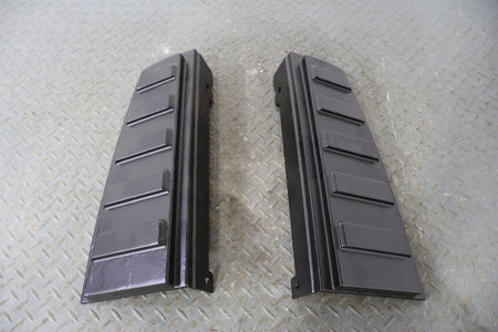 03-09 Hummer H2 Pair LH&RH Metal Upper TailLight Mouldings (Powdercoated Black)