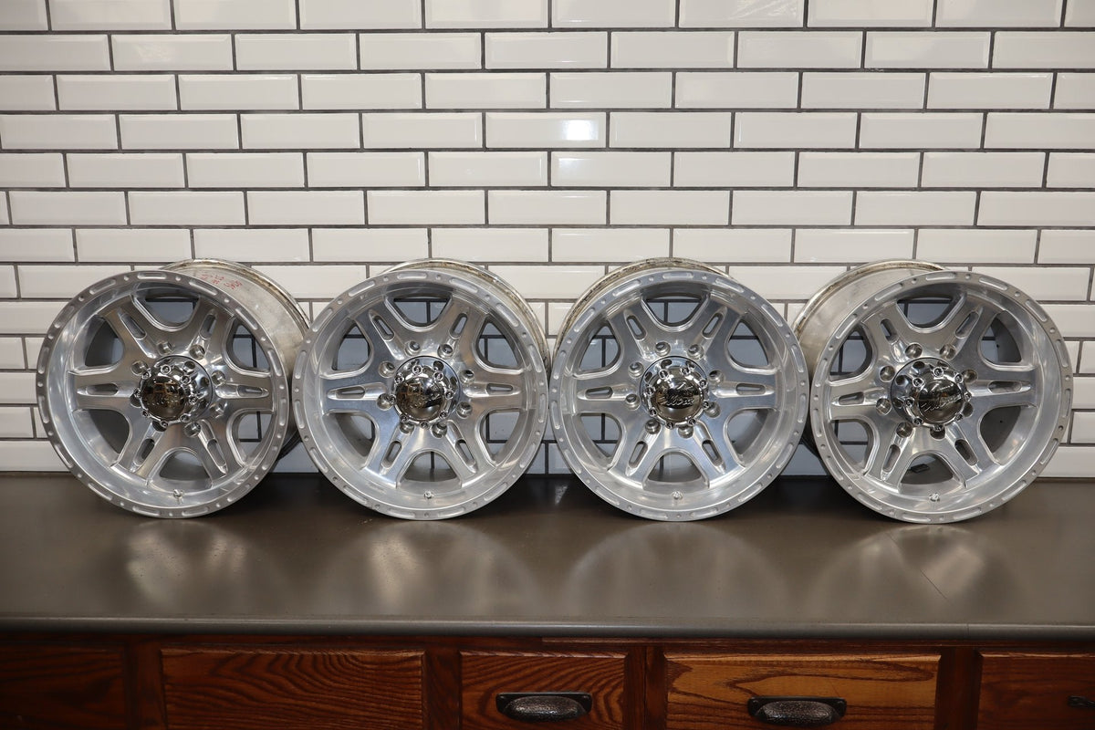 03-09 Hummer H2 Set of (4) Ultra 208P Badlands 17x9 Polished Wheels - No Tires