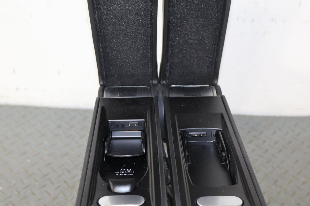 03 - 10 Bentley Continental GT Front Pair Console Lids/Armrests Leather (Black)