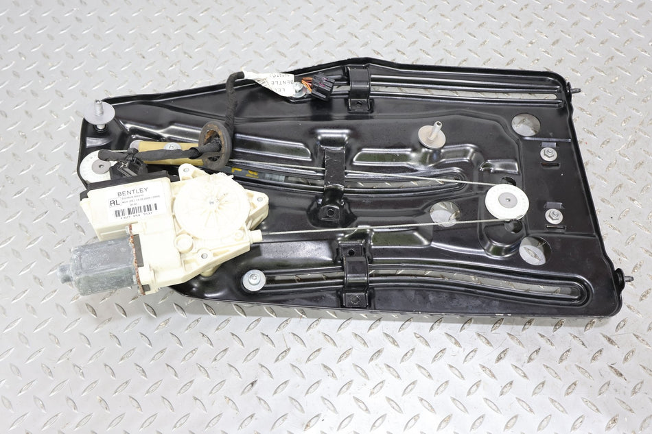 03-10 Bentley Continental GTC Convertible Left Quarter Window Regulator W/Motor
