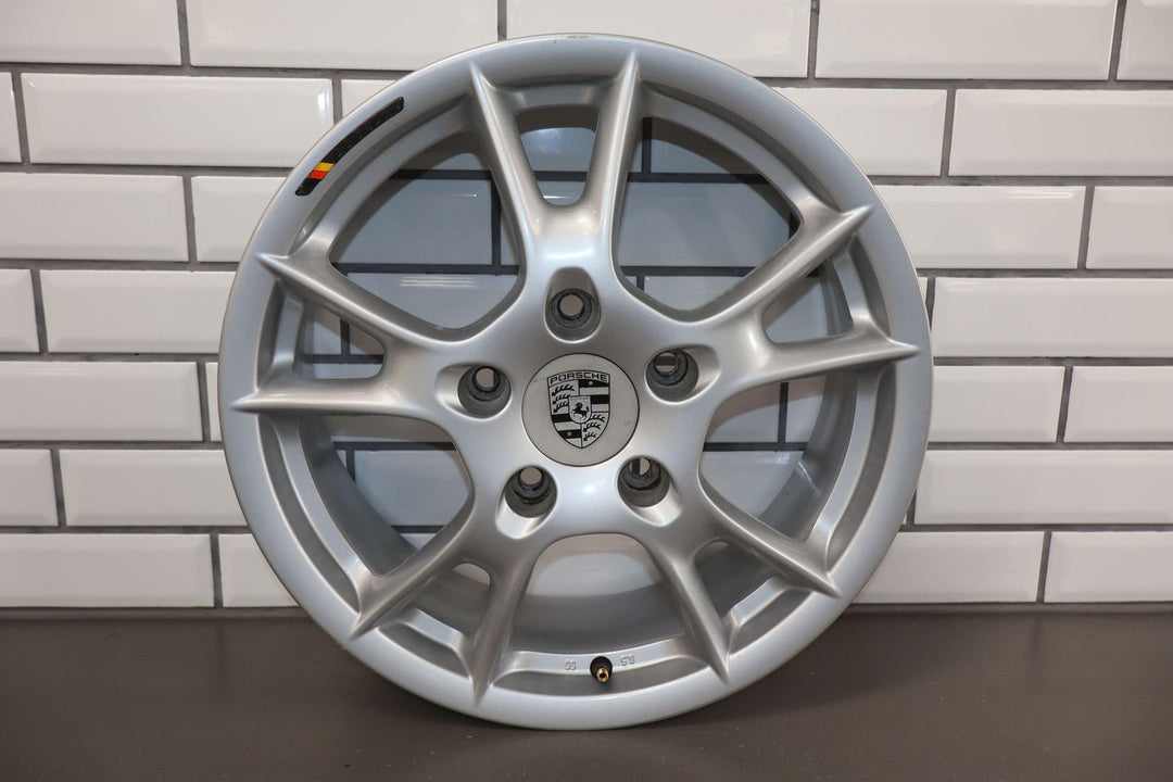 03 Porsche Cayman Boxster 17x6.5 Double 5Spoke Wheel (Silver Finish) 98736212205