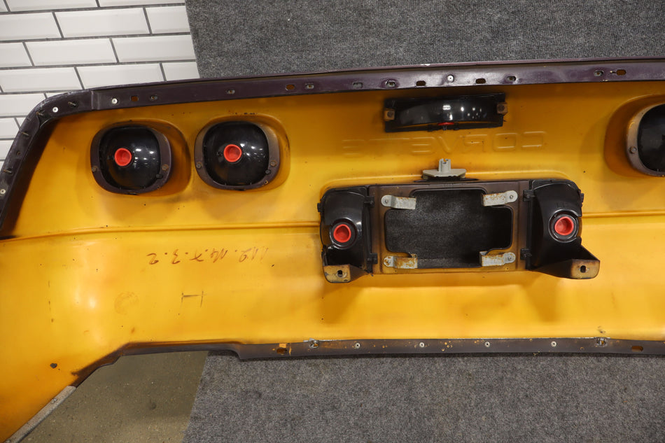 1991-1996 C4 Corvette Base Model OEM Rear Bumper W/Lights Finish Panel