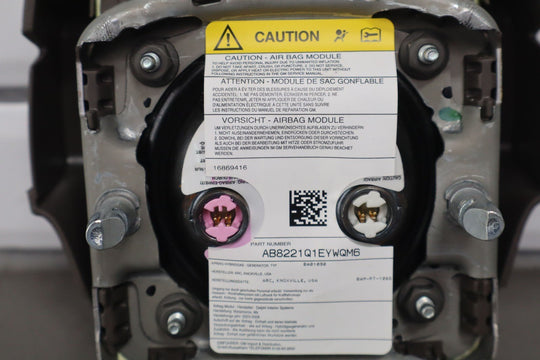 04 - 06 Cadillac Escalade Driver Steering Wheel Airbag Pewter Trim