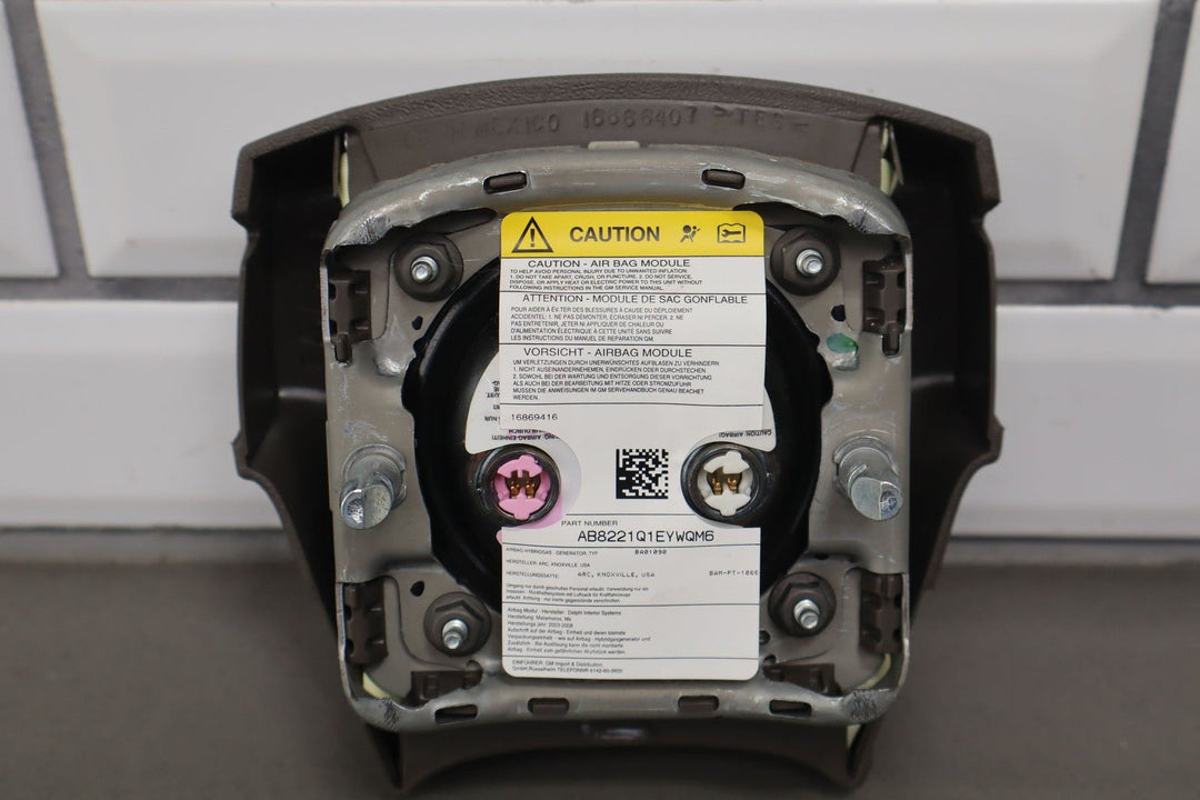 04 - 06 Cadillac Escalade Driver Steering Wheel Airbag Pewter Trim