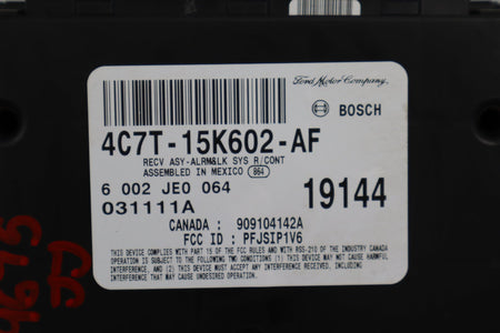04-07 Ford F250 F350 Super Duty Anti-Theft Keyless Module 4C7T-15K602-AF