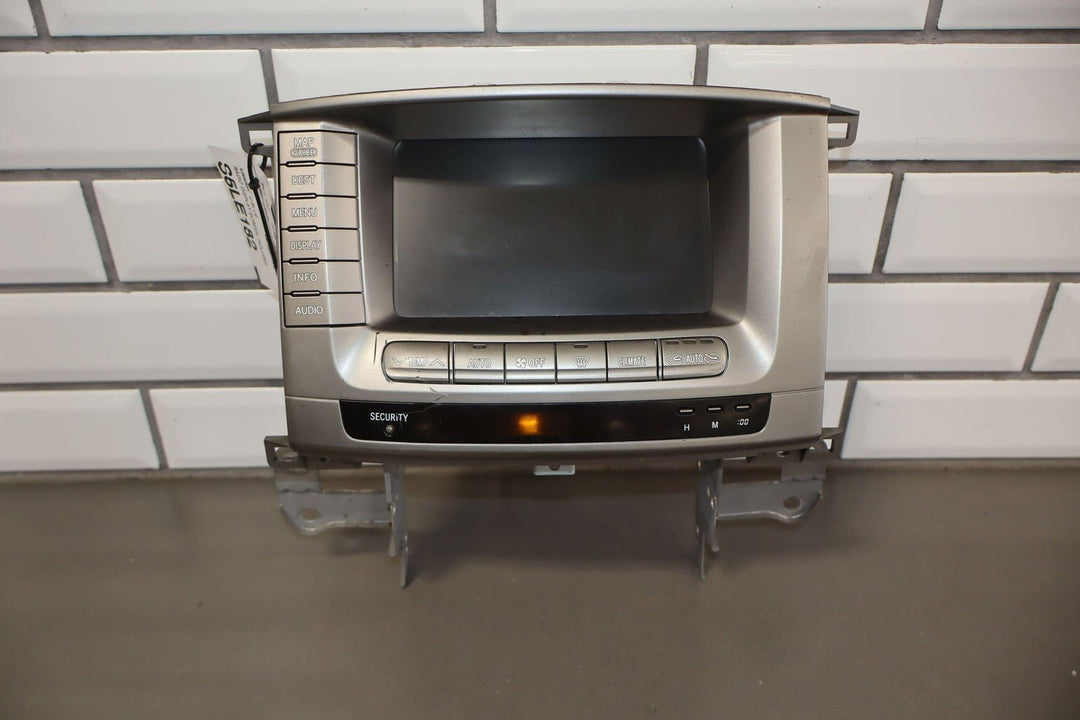04 - 07 Lexus LX470 Radio Display Screen W/Auto Climate Temperature Control Panel