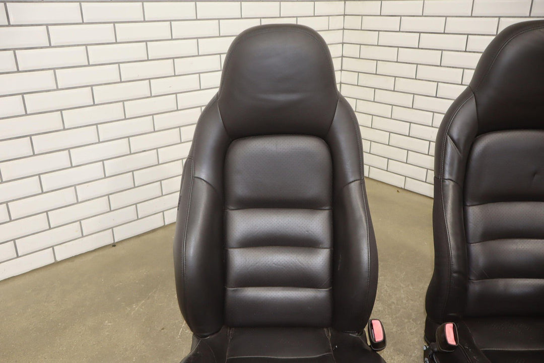 05 - 06 C6 Corvette Pair Sport Leather Power Bucket Seats W/Memory
