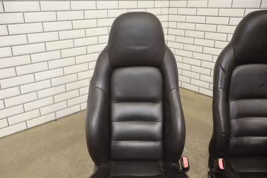 05 - 06 C6 Corvette Pair Sport Leather Power Bucket Seats W/Memory
