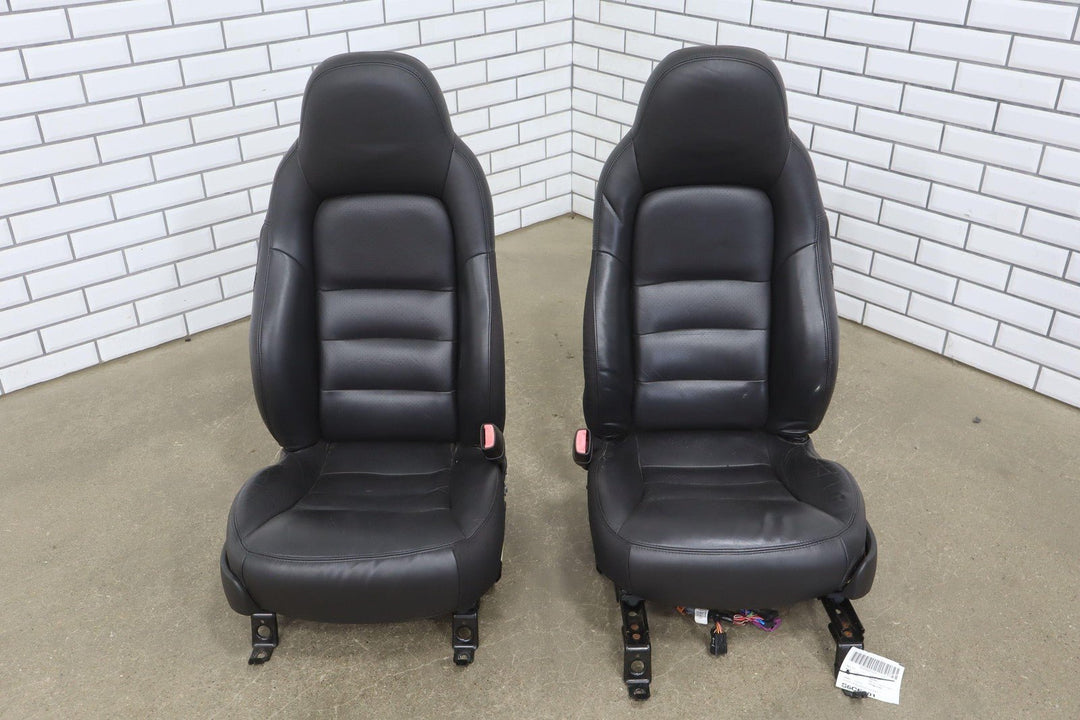 05 - 06 C6 Corvette Pair Sport Leather Power Bucket Seats W/Memory