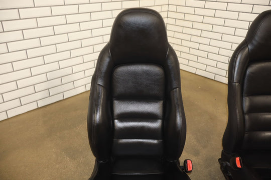 05 - 06 C6 Corvette Pair Sport Leather Power Bucket Seats W/Memory