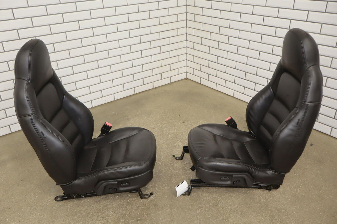 05 - 06 C6 Corvette Pair Sport Leather Power Bucket Seats W/Memory