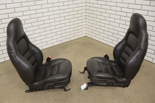 05 - 06 C6 Corvette Pair Sport Leather Power Bucket Seats W/Memory