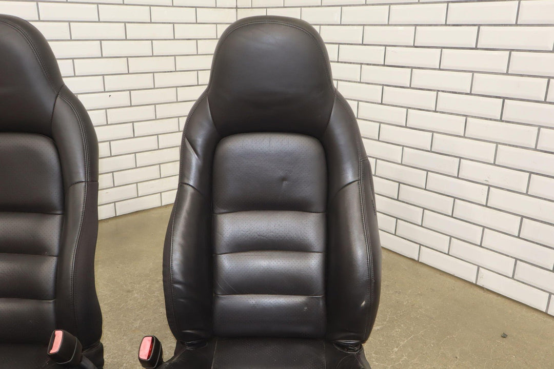 05 - 06 C6 Corvette Pair Sport Leather Power Bucket Seats W/Memory