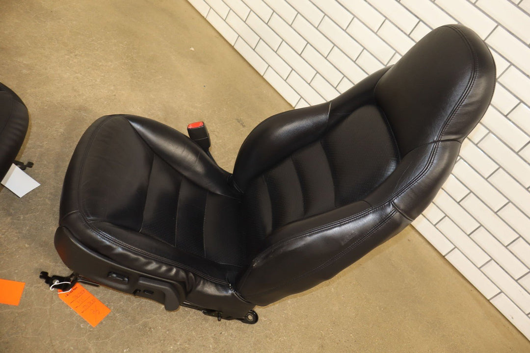 05 - 06 C6 Corvette Pair Sport Leather Power Bucket Seats W/Memory