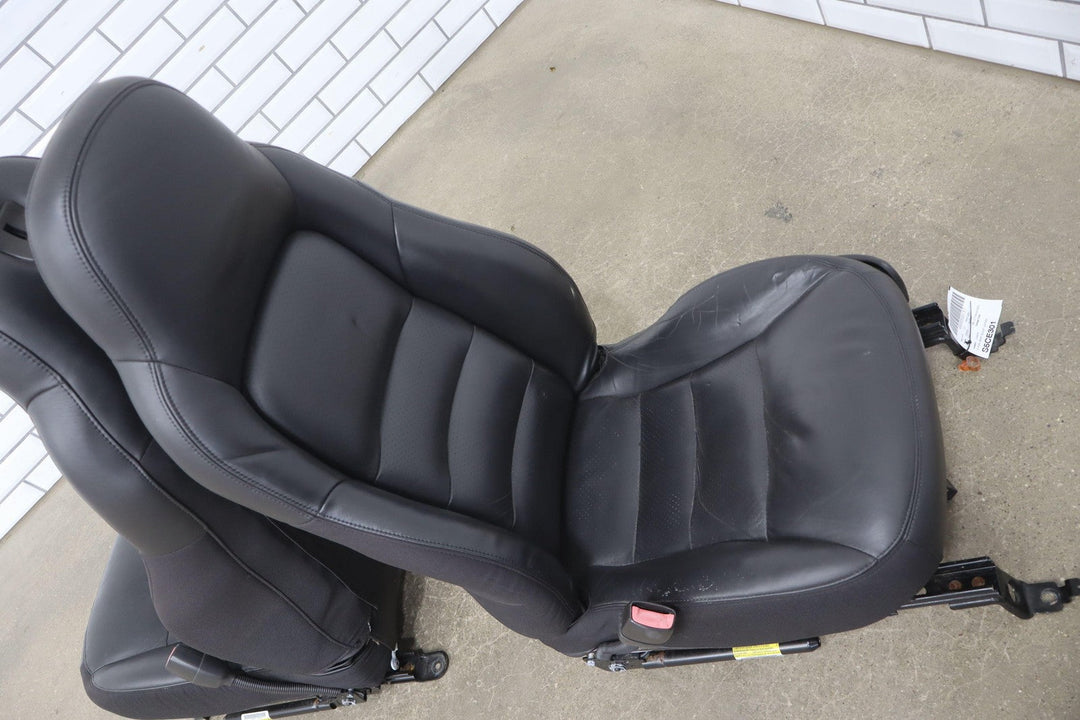05 - 06 C6 Corvette Pair Sport Leather Power Bucket Seats W/Memory