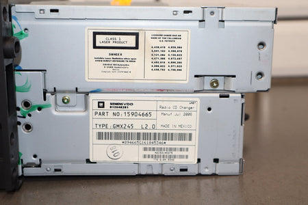 05-07 Chevy Corvette C6 AM FM 6-Disc Radio 15904665