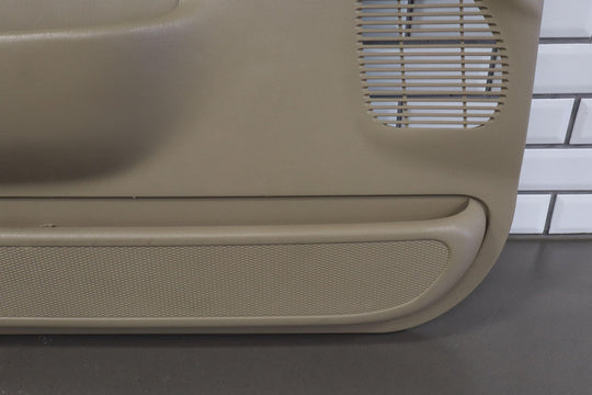 05 - 07 Ford F250 Crew Cab Lariant Tan Woodgrain LH Left Front Door Panel