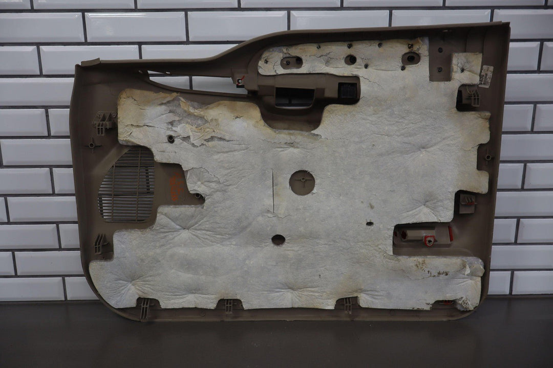 05 - 07 Ford F250 Crew Cab Lariant Tan Woodgrain LH Left Front Door Panel