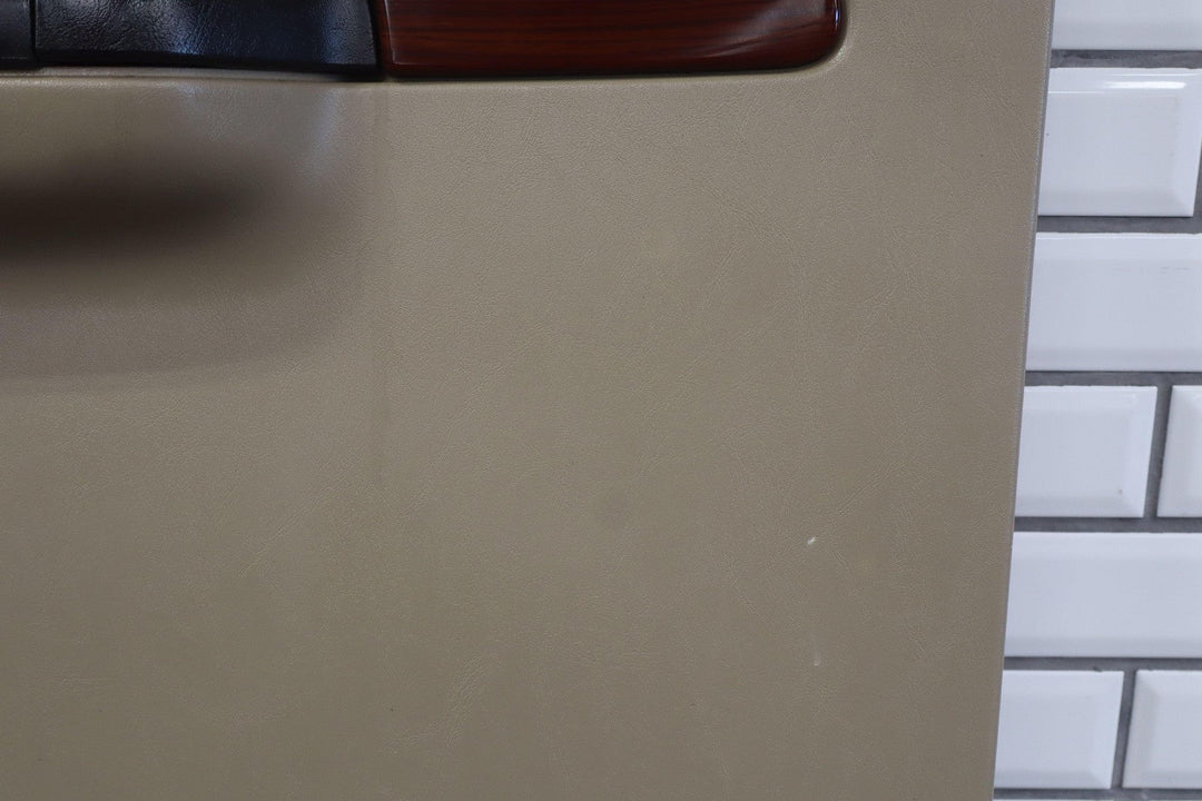 05 - 07 Ford F250 F350 Lariat Tan/Woodgrain Left Rear Interior Door Panel