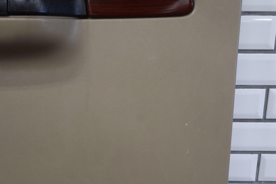 05 - 07 Ford F250 F350 Lariat Tan/Woodgrain Left Rear Interior Door Panel