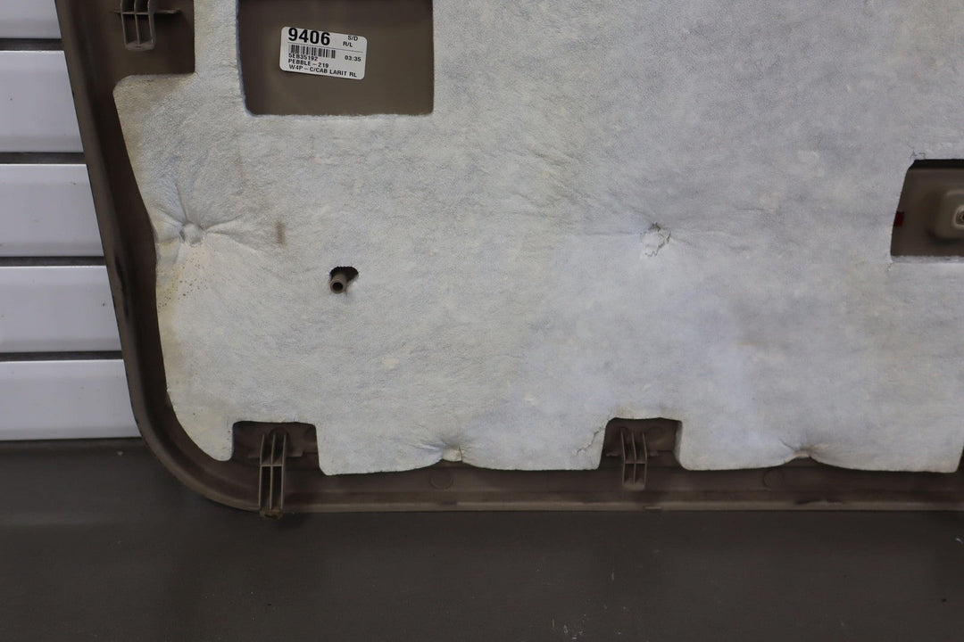 05 - 07 Ford F250 F350 Lariat Tan/Woodgrain Left Rear Interior Door Panel