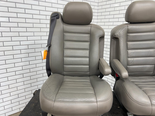 05 - 07 Hummer H2 Left & Right Leather Front Power/Heated Seats *Worn*