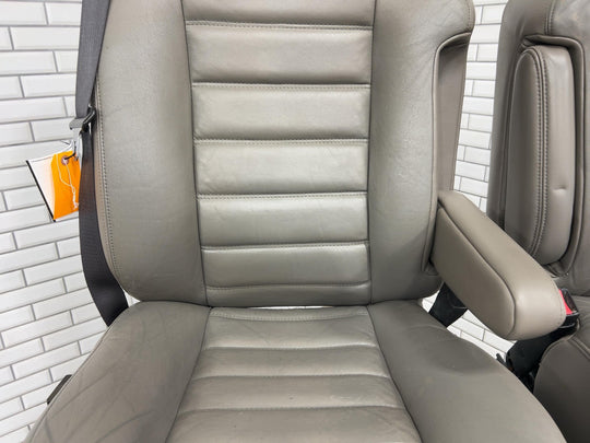 05 - 07 Hummer H2 Left & Right Leather Front Power/Heated Seats *Worn*