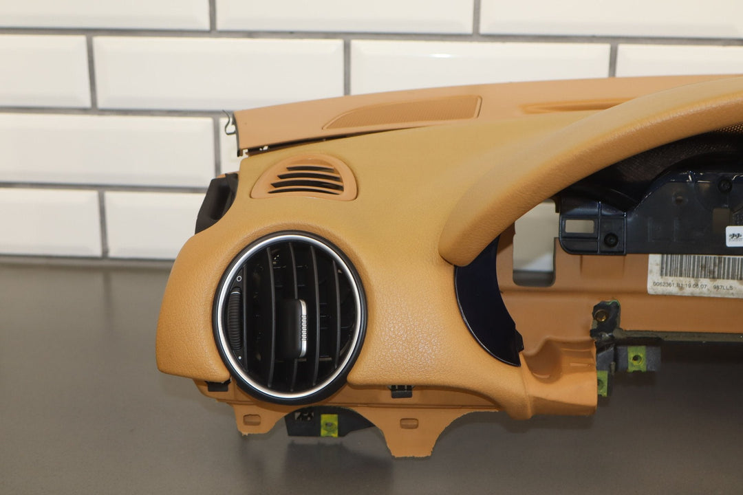 05 - 08 Porsche 987 Boxster Upper Interior Dash Panel W/ Speedometer Hood (Tan)