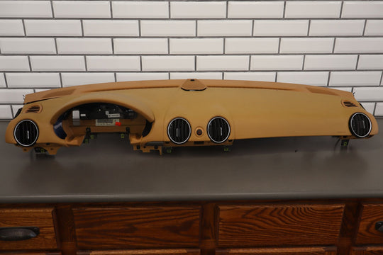 05 - 08 Porsche 987 Boxster Upper Interior Dash Panel W/ Speedometer Hood (Tan)